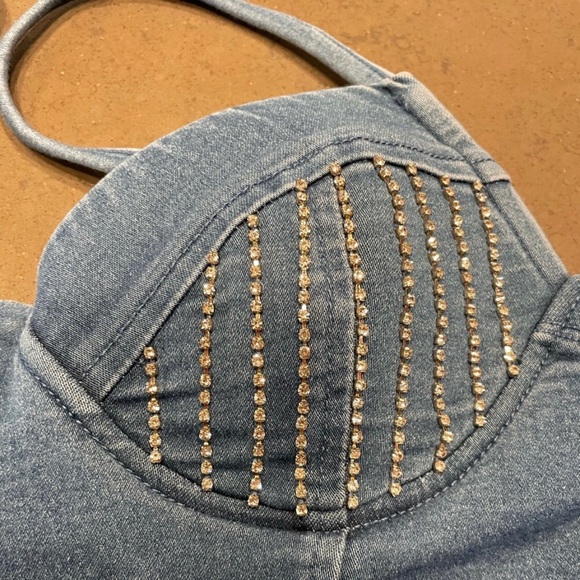 NWT - 2 pc Denim Set - Bralette and Pencil Skirt - Picture 8 of 8